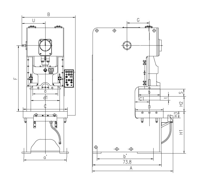 tek krank pres &ouml;l&ccedil;&uuml;leri