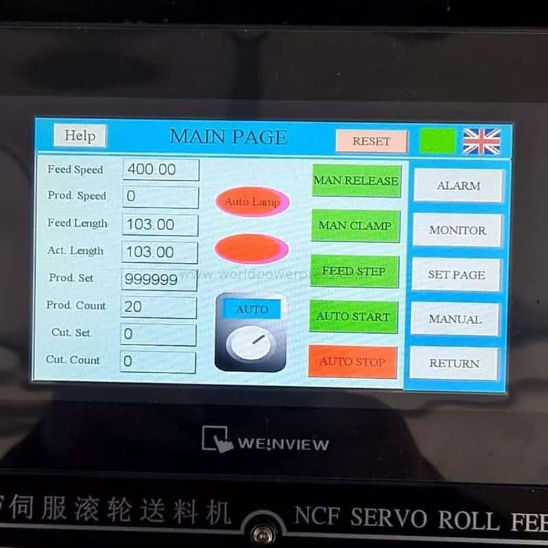 Bobin beslemesi için NCF Serisi Silin Tipi Servo Besleyici
