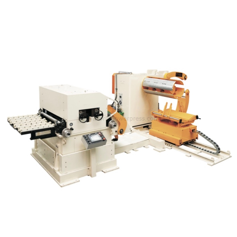 Bobin düzleştirici besleyici 3 bobin yükleme arabası ile 1 tip