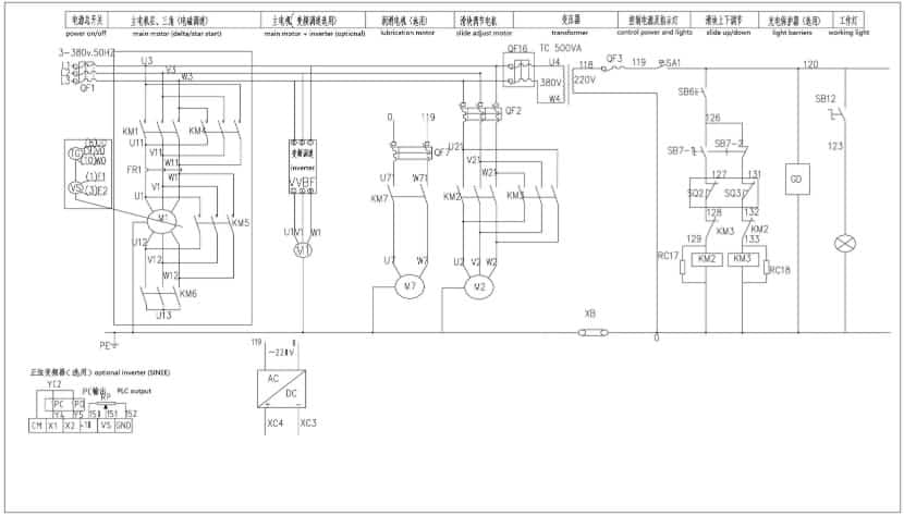 G&uuml;&ccedil; Pres Elektrik Diyagramı-2