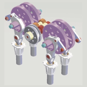 D&ouml;rt nokta bağlantı basın şanzımanı